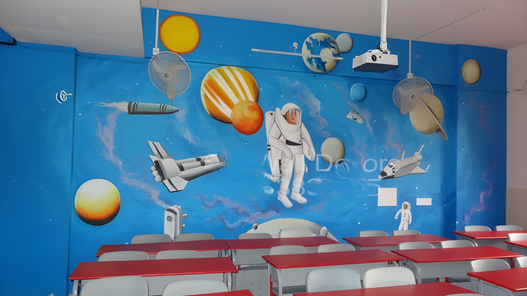 MOTIVATIONAL EDUCATION SCHOOL WALL PAINTING IDEAS