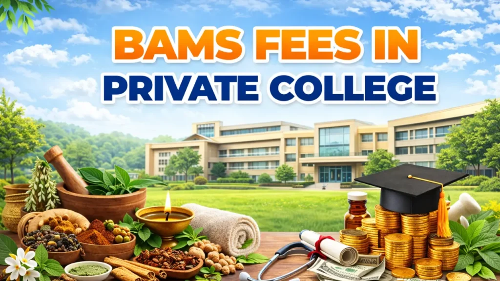 BAMS FEES IN PRIVATE COLLEGE